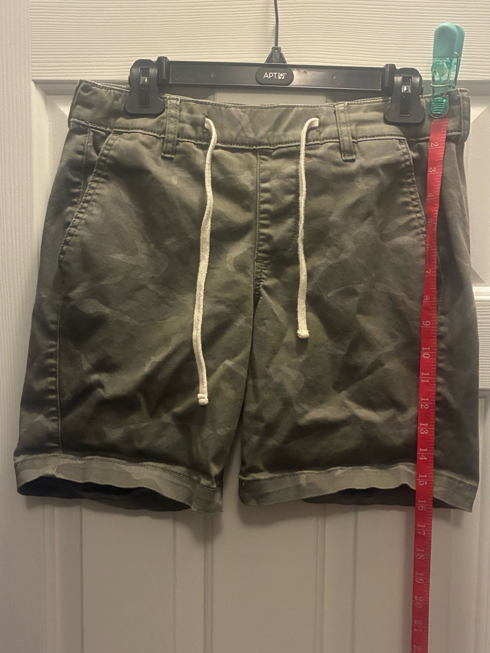 torrid Olive Camo-Print Drawstring Utility Shorts